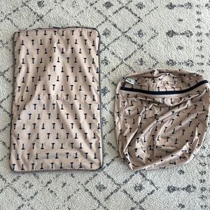 Kanga Care wet bag and changing pad hope print